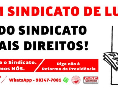 SÓCIO DO SINDICATO TEM MAIS DIREITOS!